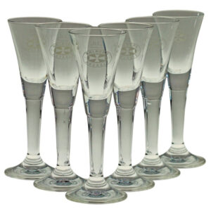 6  Aalborg Jubiläums Akvavit Gläser 2 cl